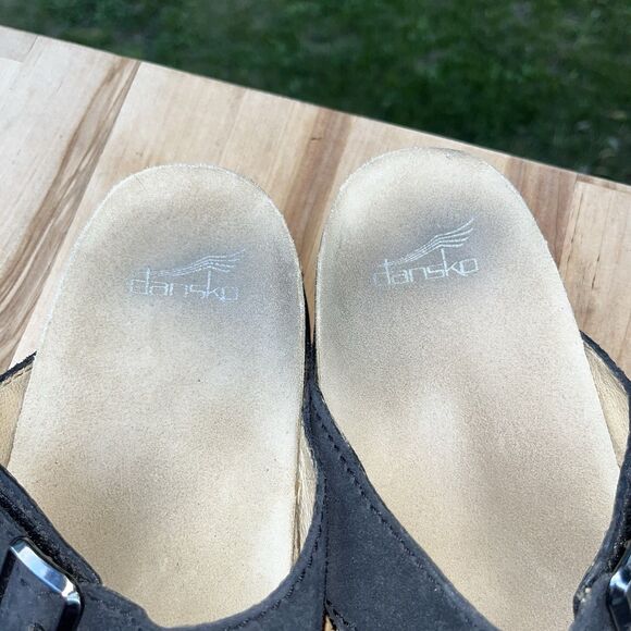 Dansko Womens DAYNA Black Suede Slide Sandals Sz US 10 / EU 41 main image 5